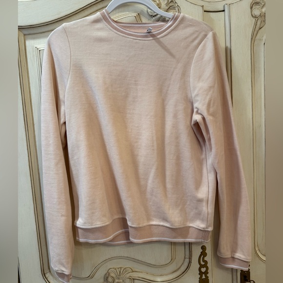 Z Supply Tops - Z Supply Pink Velour Sweatshirt